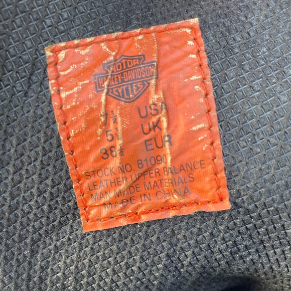 Harley-Davidson Women’s Black Leather Lace Up  Combat Riding Boots Sz 7.5 - Picture 4 of 10